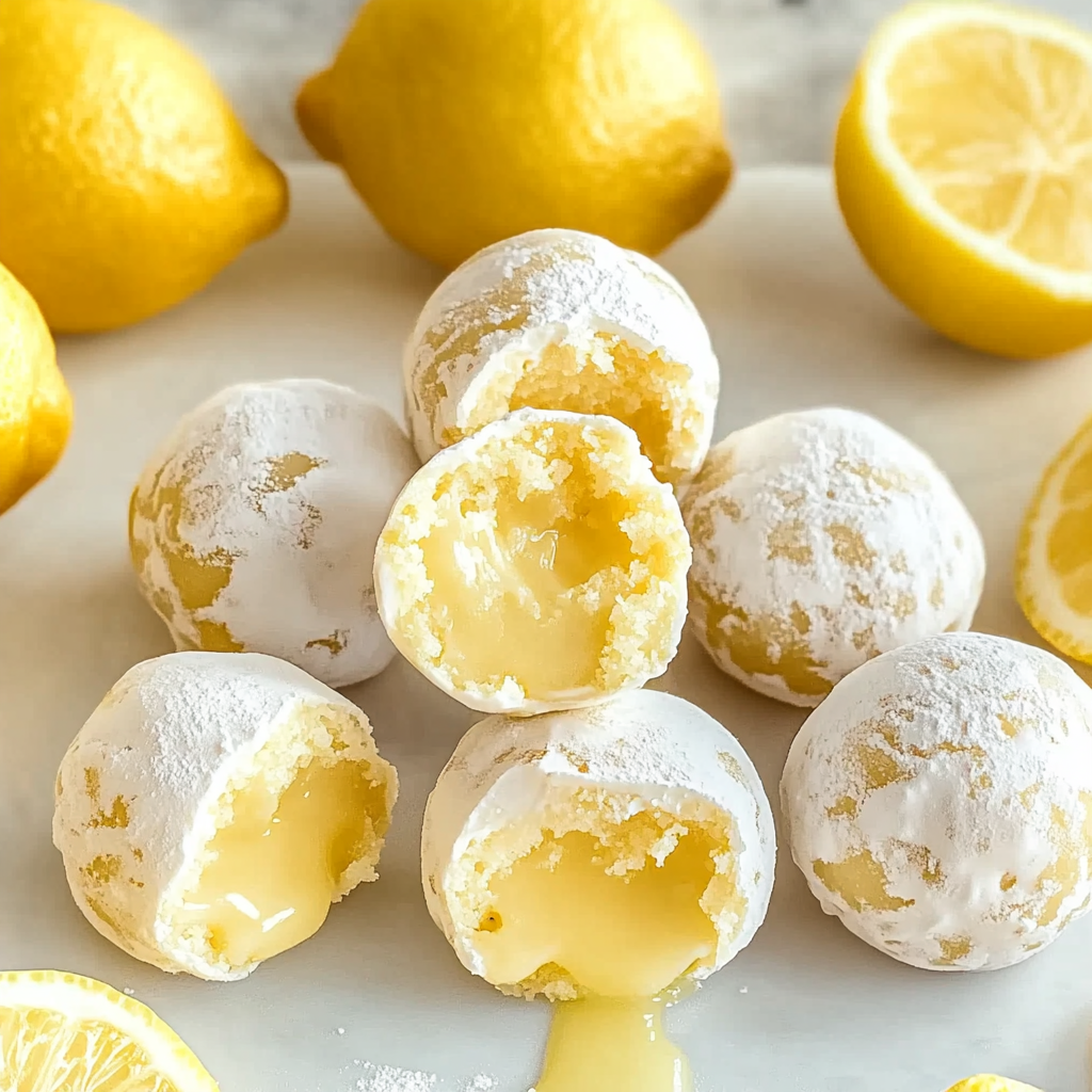 Recipe preparation for Lemon Truffles