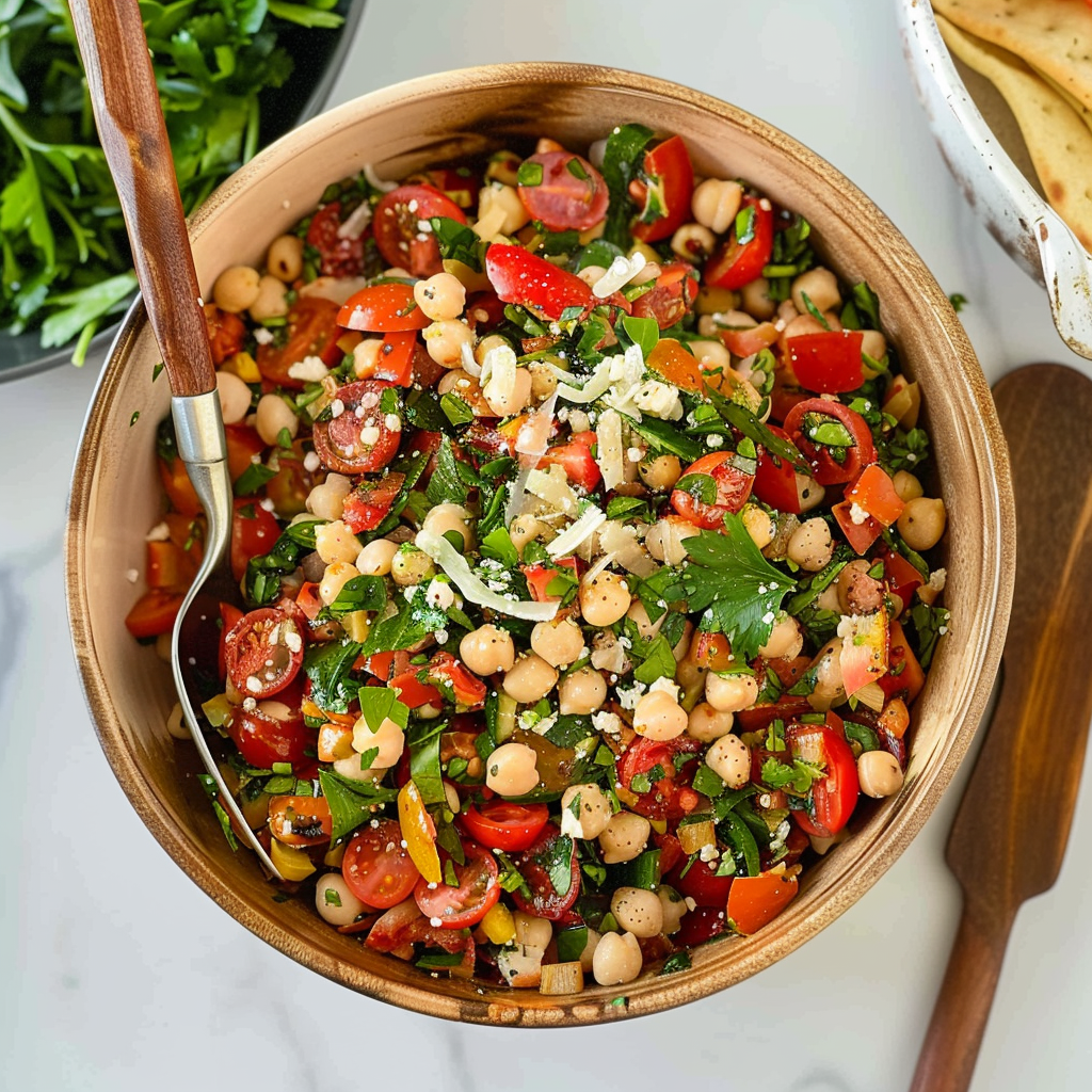 Recipe preparation for Dense Bean Salad