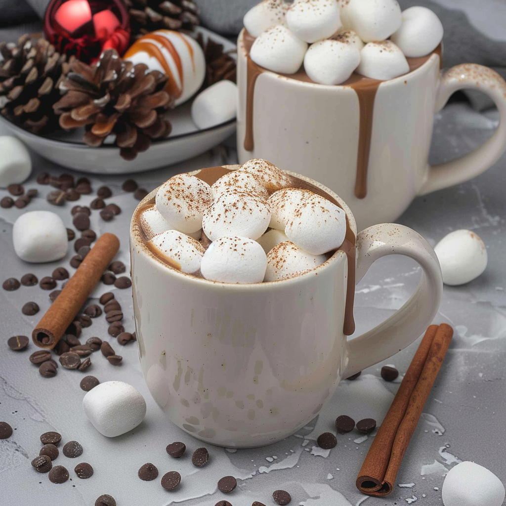 Recipe preparation for Spiced Hot Chocolate Bombs (With Marshmallows)