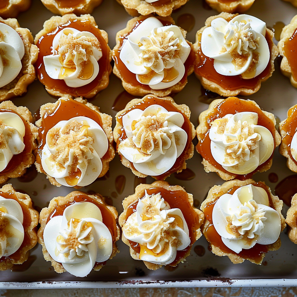 Recipe preparation for Mini Salted Maple Pies