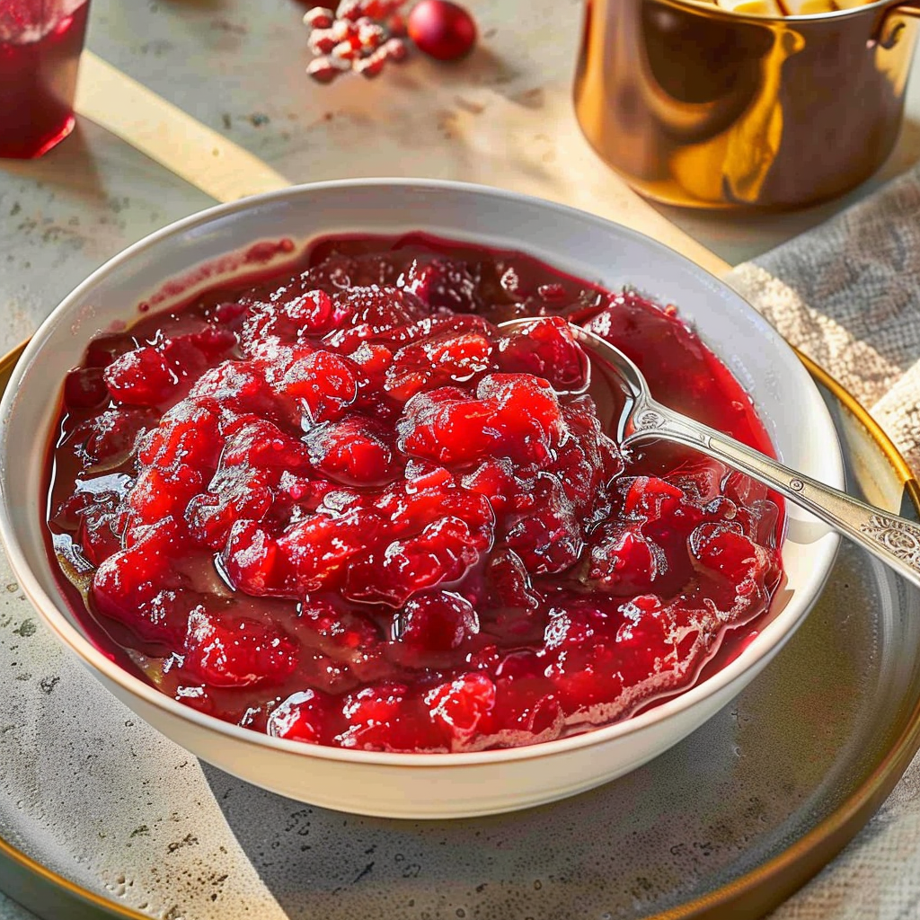 Recipe preparation for Homemade Cranberry Orange Sauce