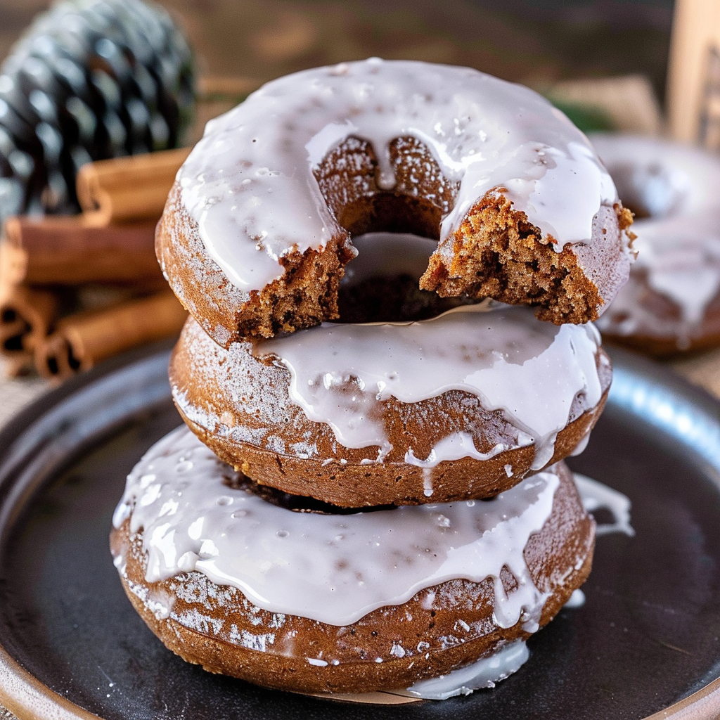 Recipe preparation for Keto Gingerbread Donuts