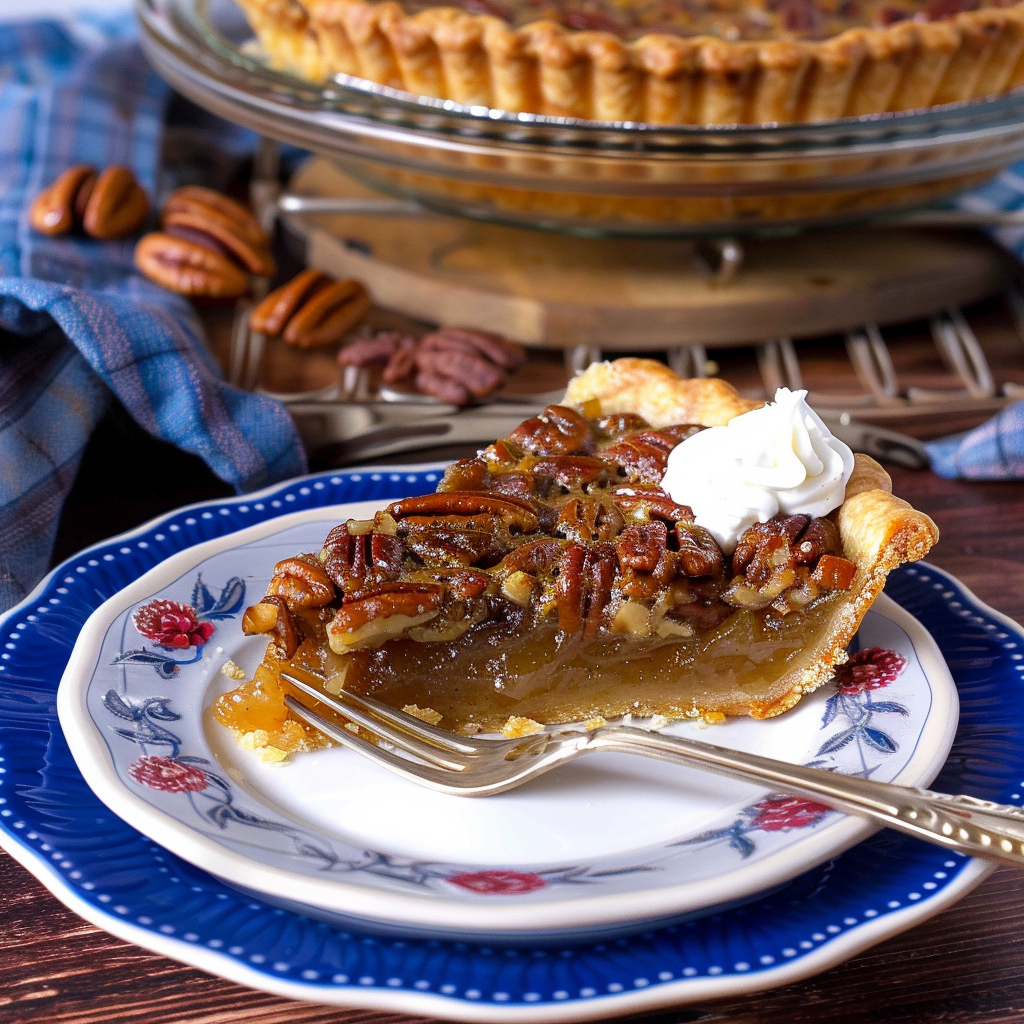 Recipe preparation for Maple Bourbon Pecan Tart