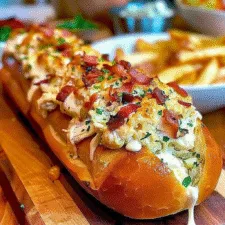 Chicken Bacon Ranch Stuffed Bread