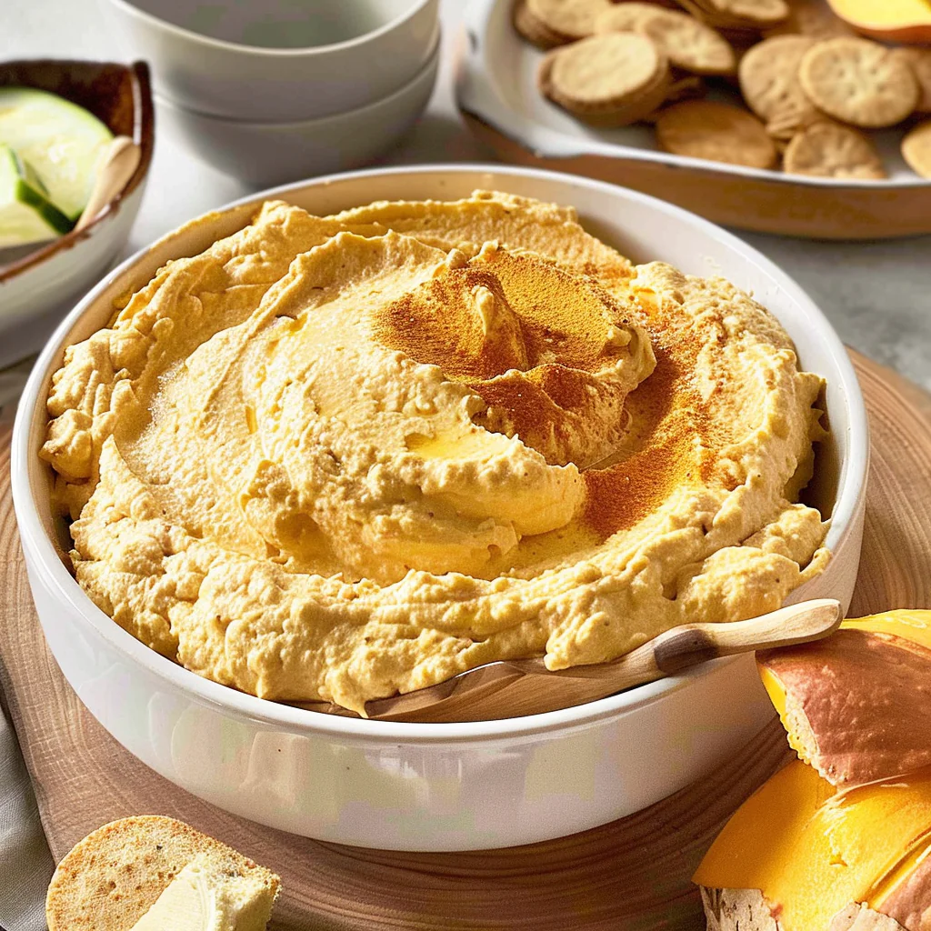 Recipe preparation for Pumpkin Fluff Dip