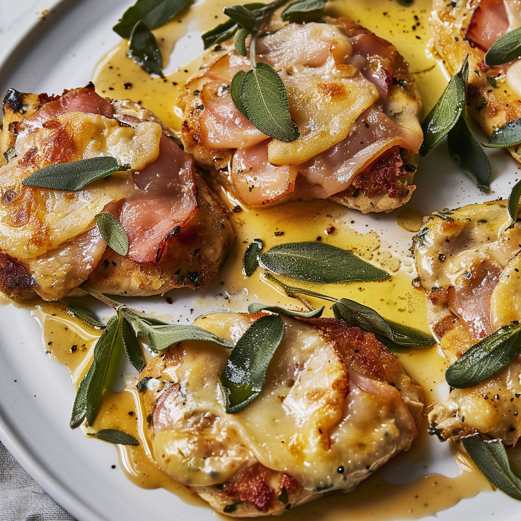 Recipe preparation for Chicken Saltimbocca