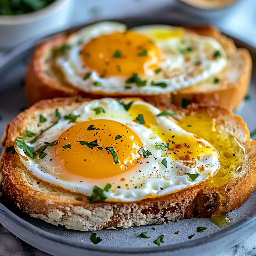 Recipe preparation for Air Fryer Egg and Cheese Toast
