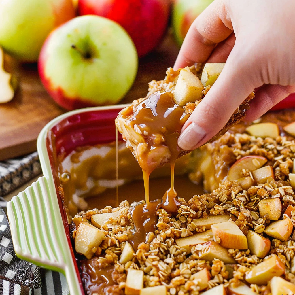 Recipe preparation for Caramel Apple Dip