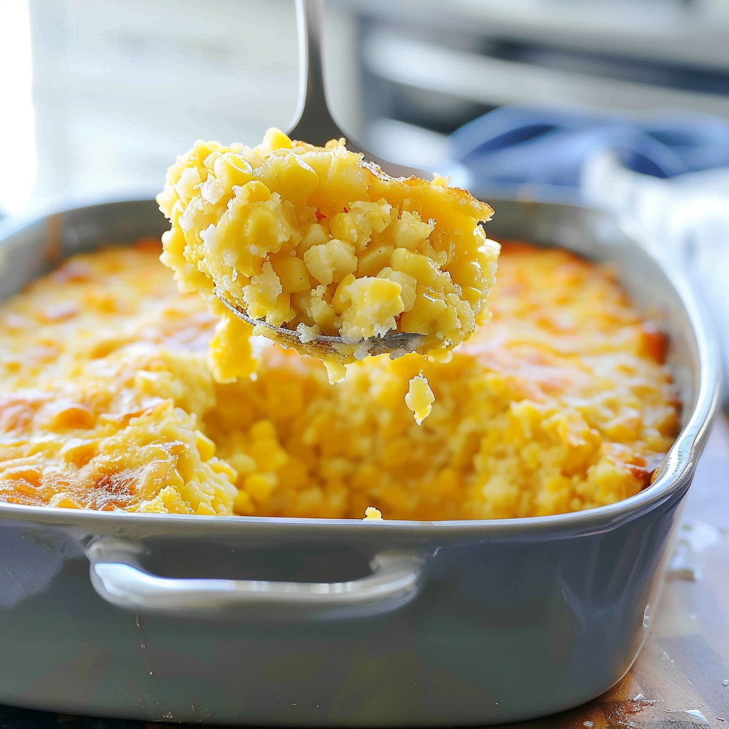 Recipe preparation for Corn pudding
