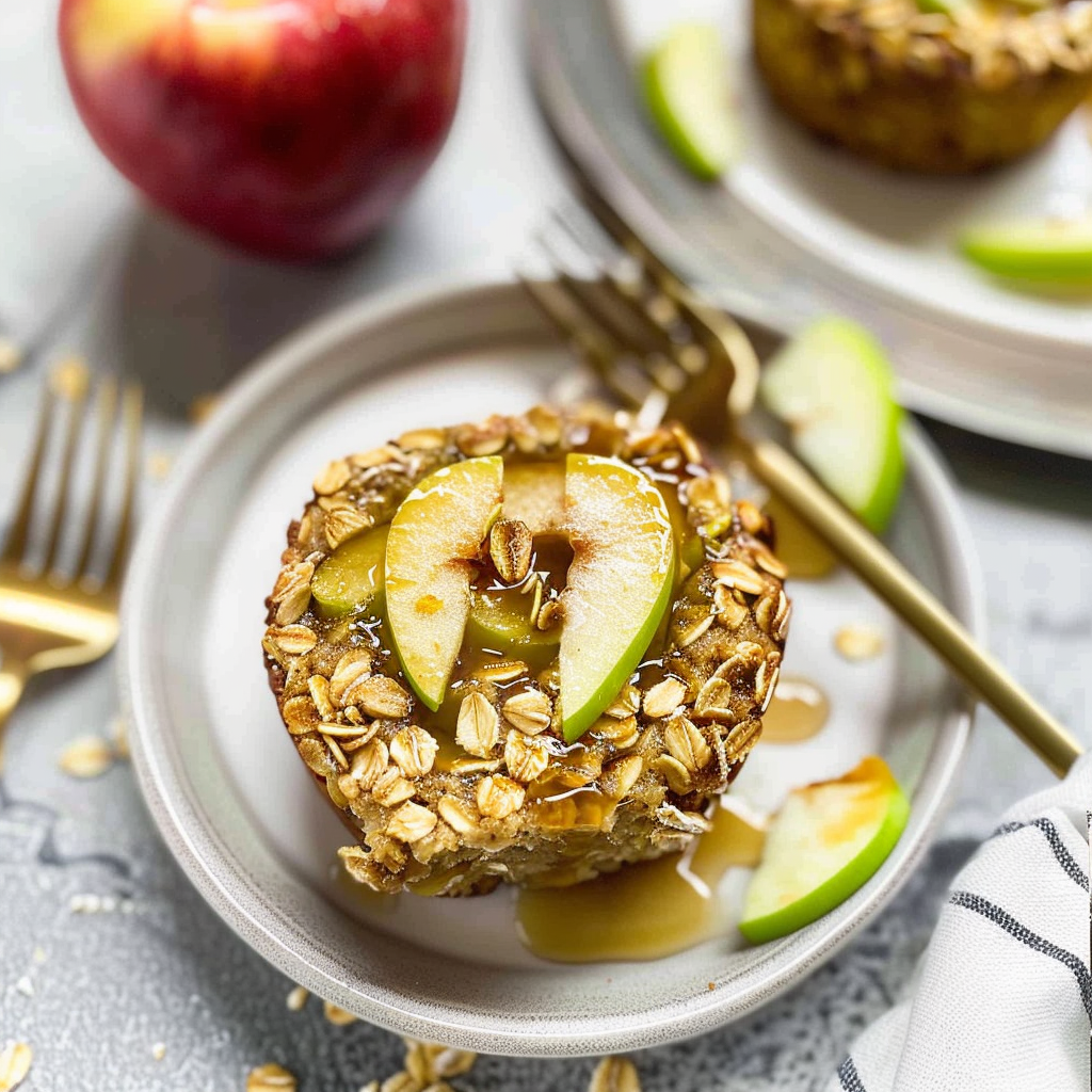 Recipe preparation for Oatmeal Apple Breakfast Bake