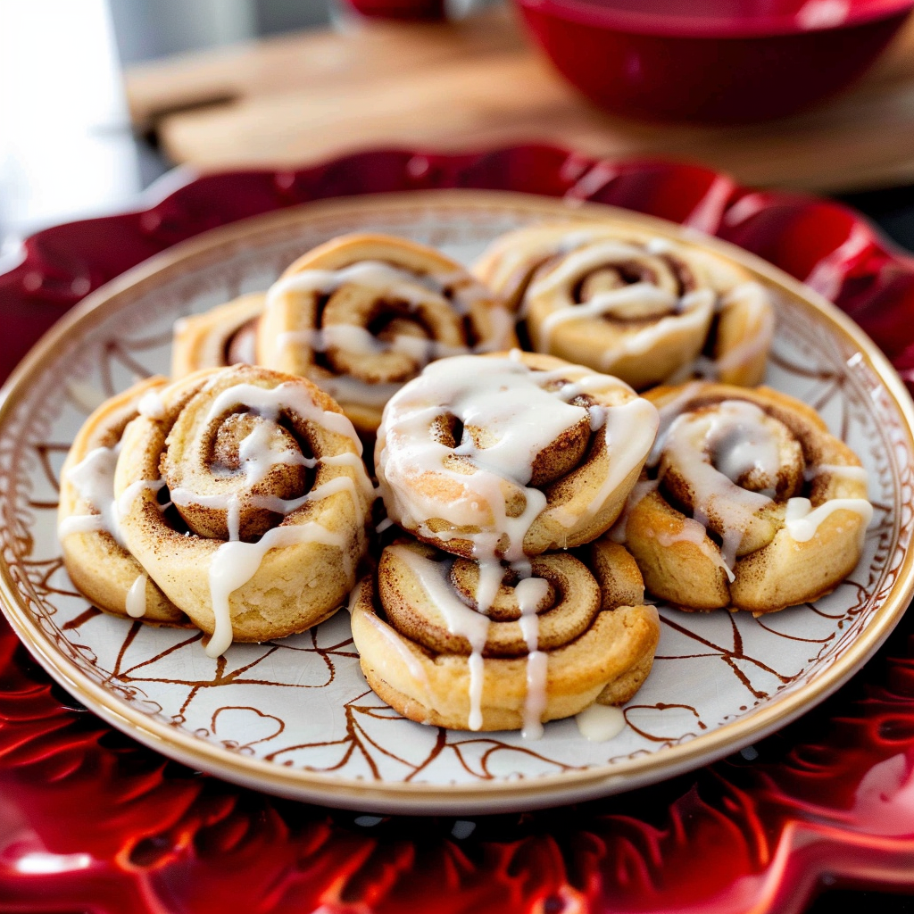 Recipe preparation for Cinnamon Roll Cookies