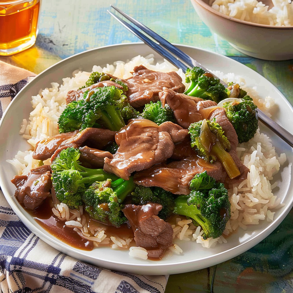Recipe preparation for Chinese Beef and Broccoli