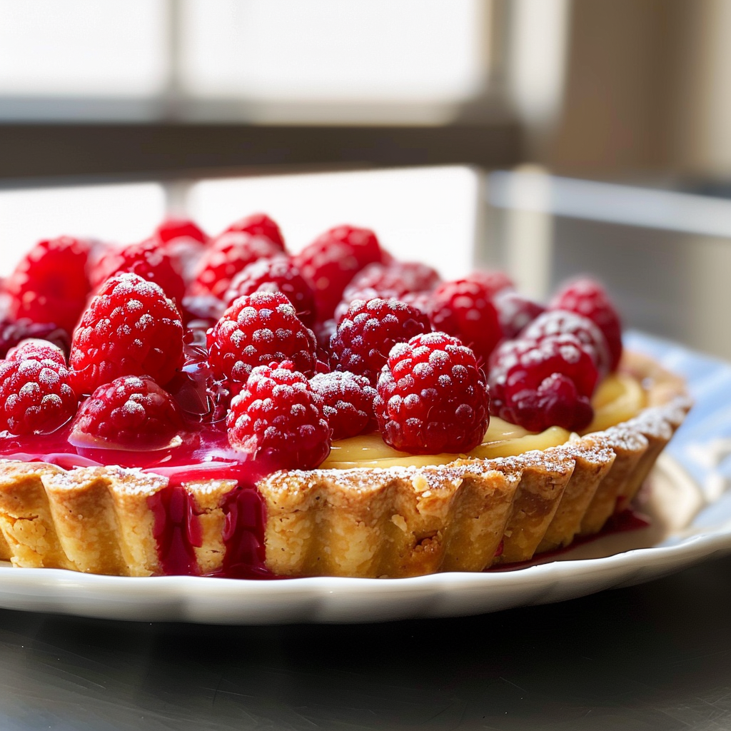 Recipe preparation for Raspberry Tart