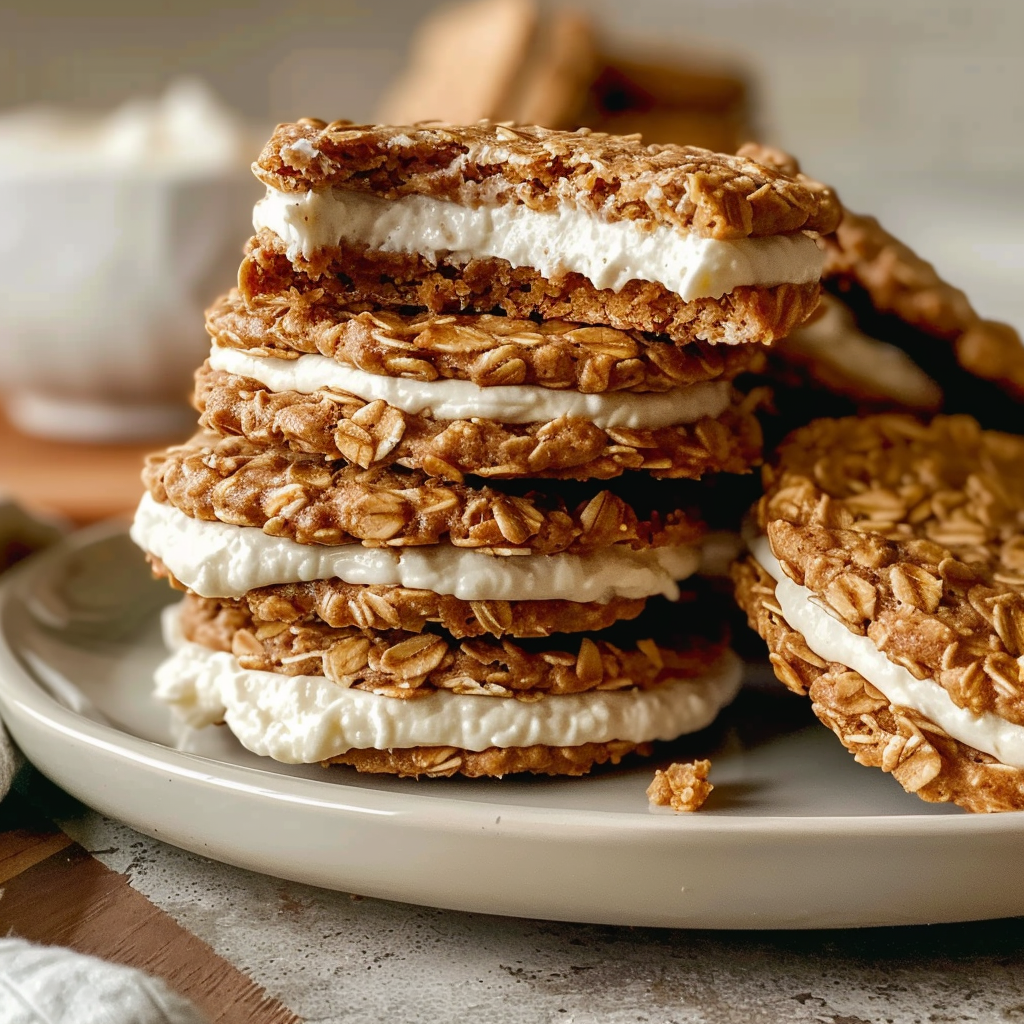 Recipe preparation for Oatmeal Cream Pies