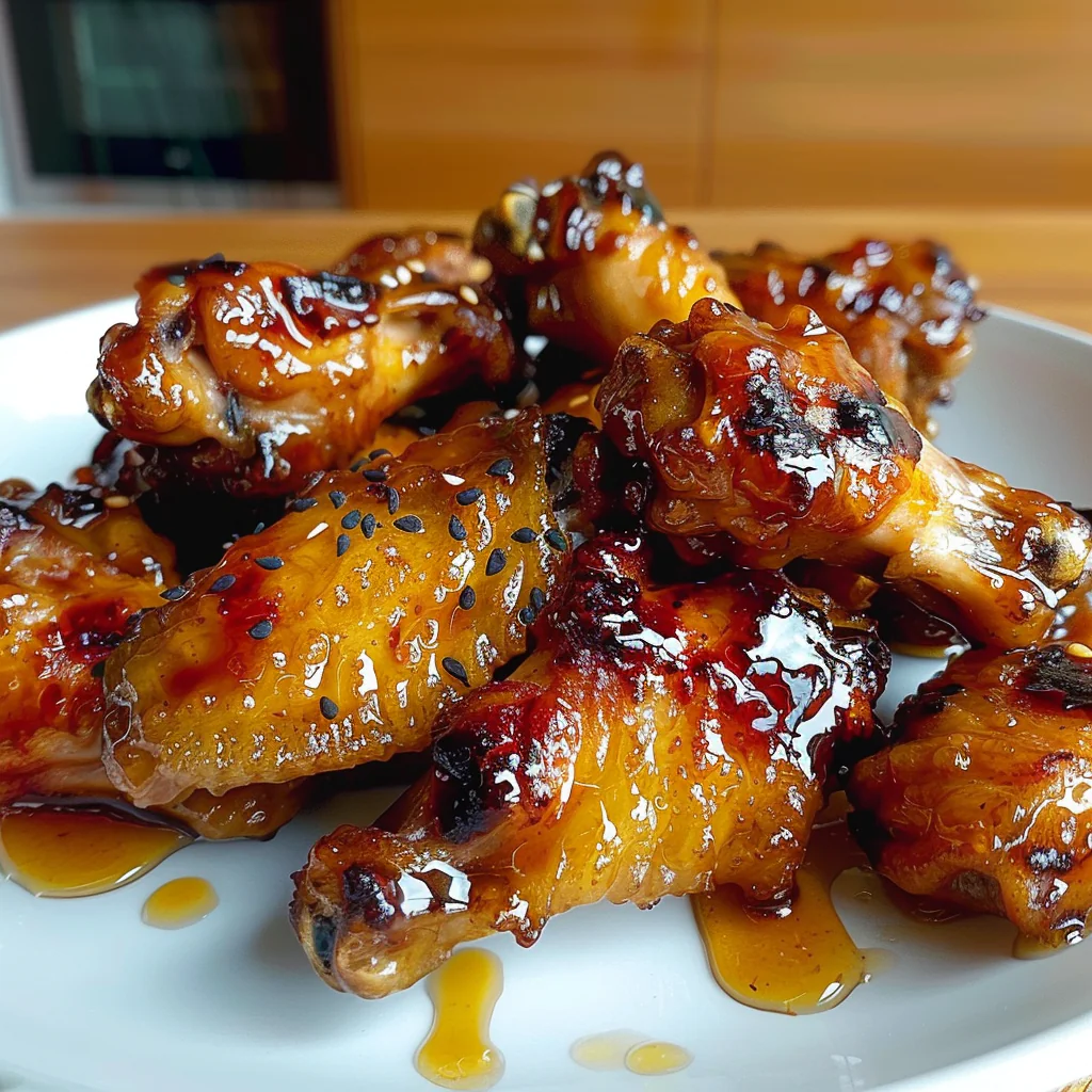 Recipe preparation for Sticky Pineapple-Teriyaki Chicken Wings