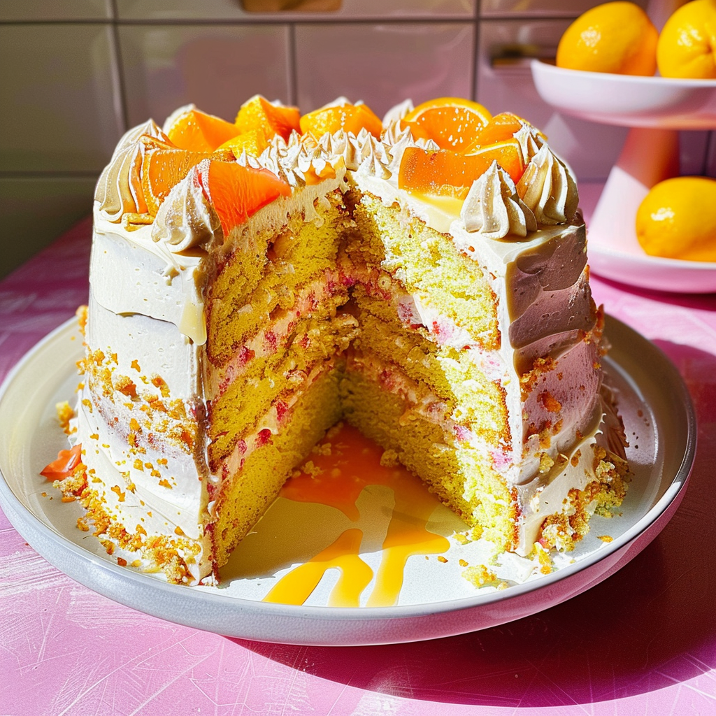 Recipe preparation for Million Dollar Cake