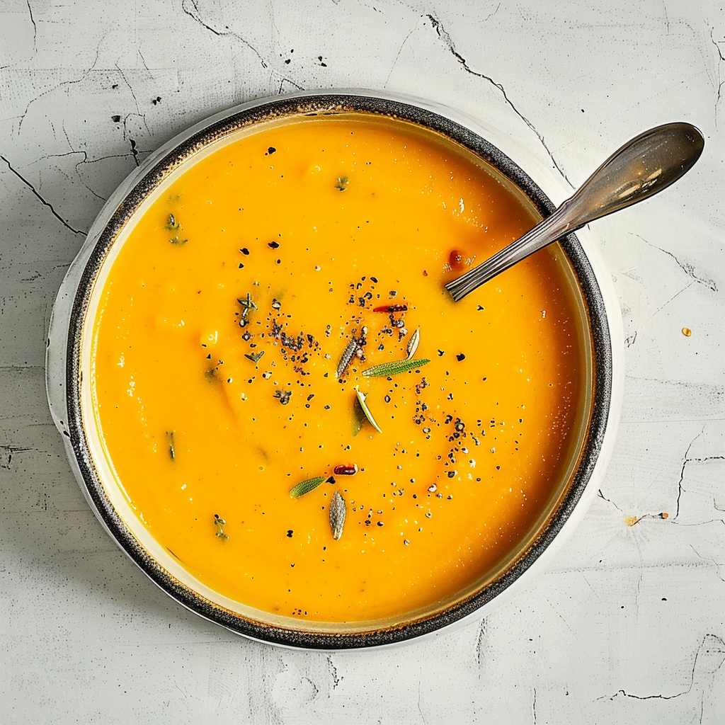 Recipe preparation for Butternut Squash & Apple Soup