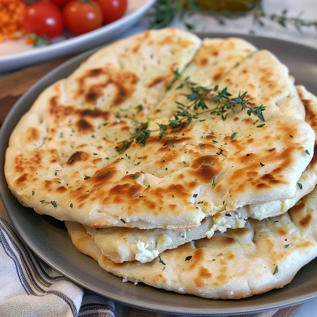 Recipe preparation for Cottage Cheese Flatbread