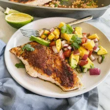 Blackened Tilapia with Mango Salsa