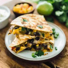 Cheesy Black Bean Quesadillas