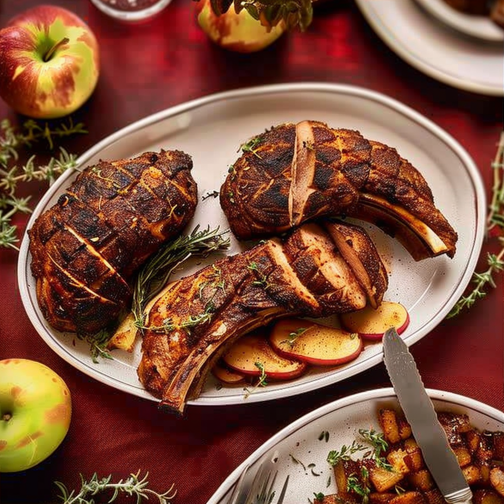 Recipe preparation for Apple-Glazed Pork Tenderloin