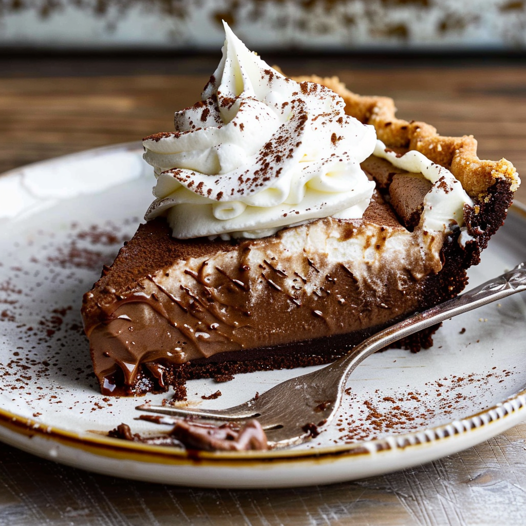 Recipe preparation for Chocolate Silk Pie