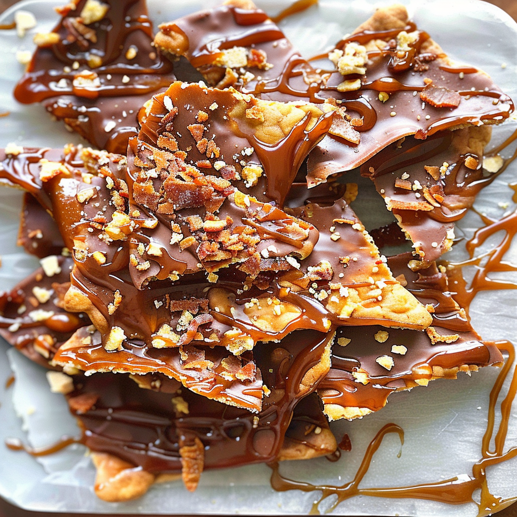 Recipe preparation for Toffee Crackers
