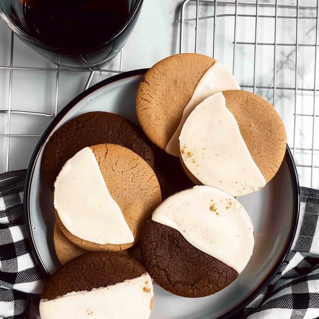 Recipe preparation for Black and White Cookies