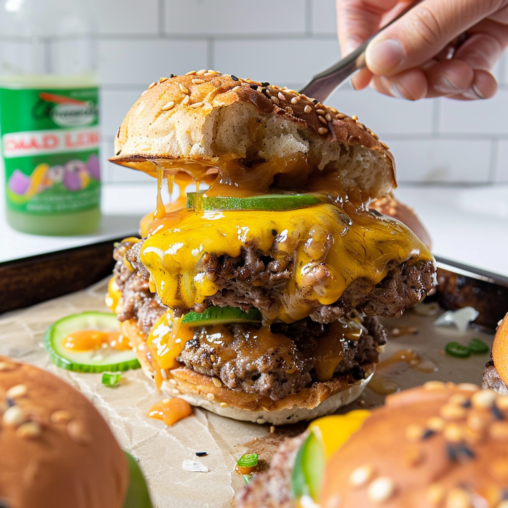 Recipe preparation for Pickled Jalapeño BBQ Beef Sliders