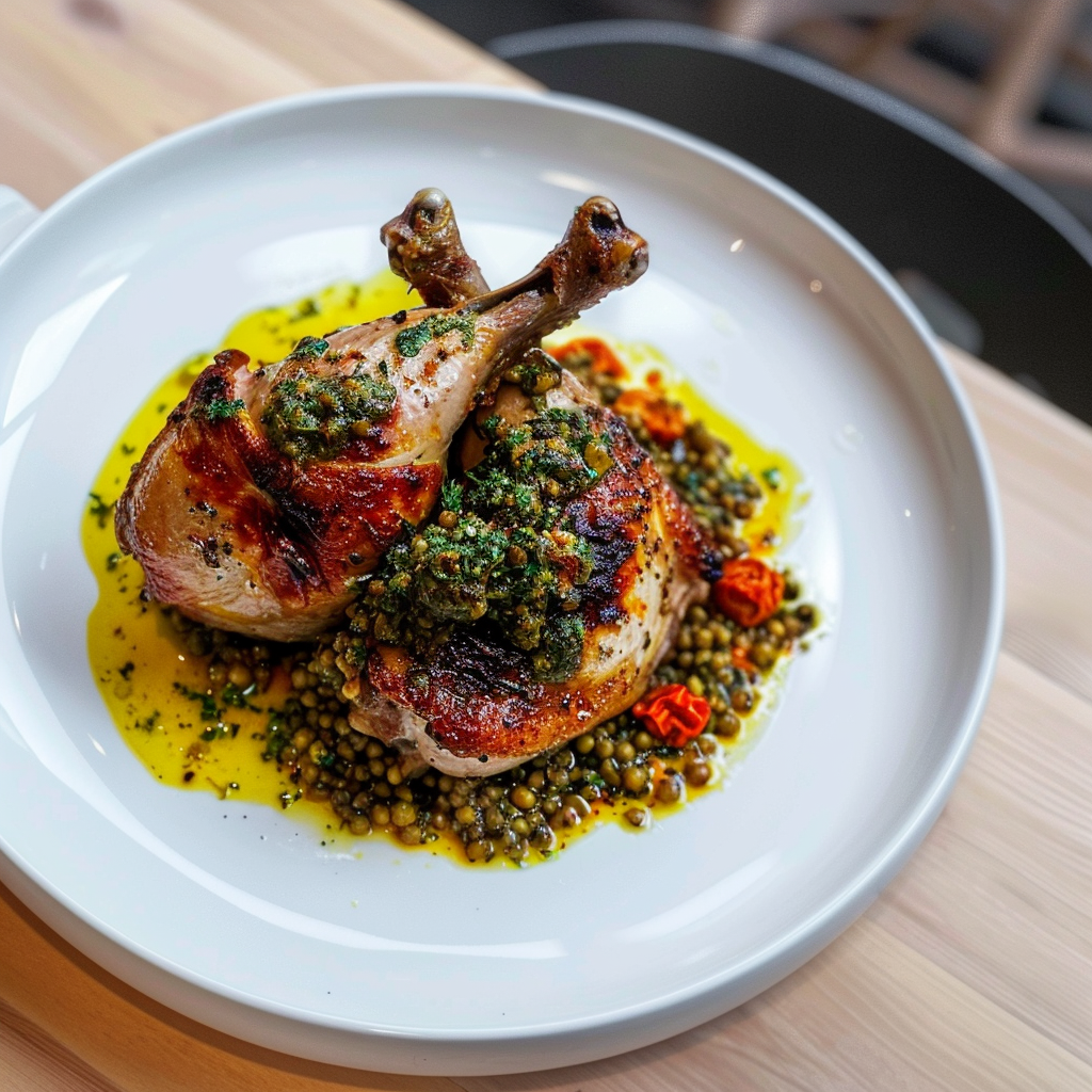 Recipe preparation for Provençal Poussins with Shallots and Dates