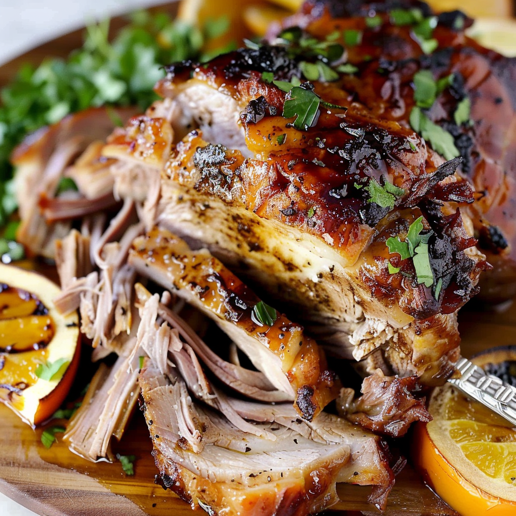 Recipe preparation for Cuban Mojo Pork Shoulder