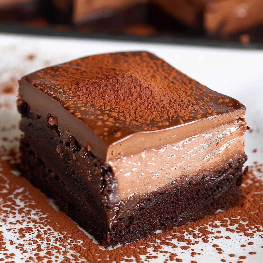 Recipe preparation for Double Chocolate Truffle Mousse