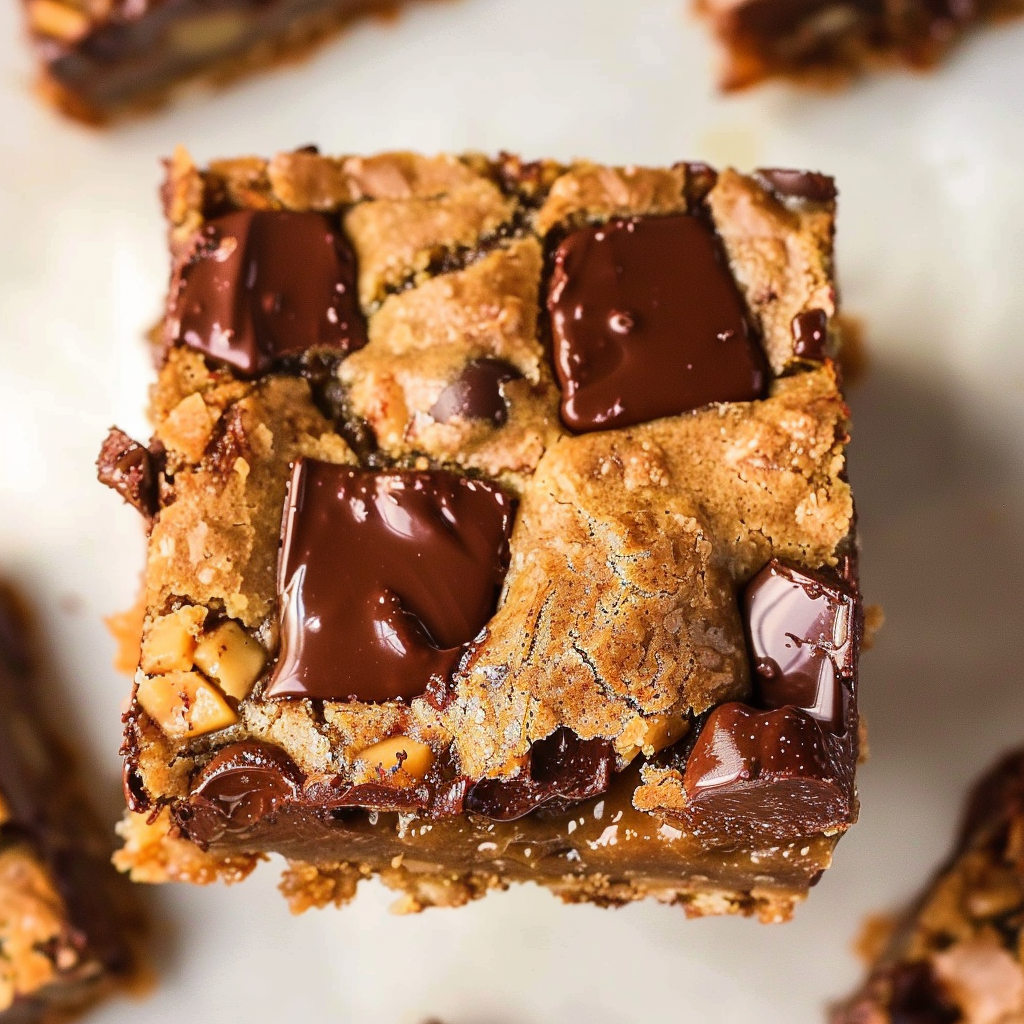 Recipe preparation for Brown Butter Chocolate Cookie Bars