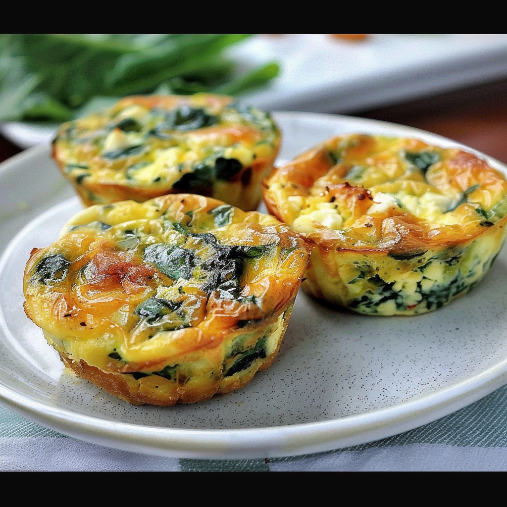 Recipe preparation for Miniature Vegetable Quiches with Feta