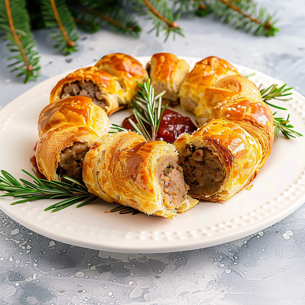 Recipe preparation for Holiday Sausage Rolls