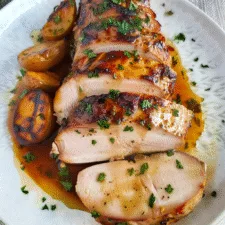 Chipotle-Maple Pork Tenderloin with Roasted Sweet Potatoes