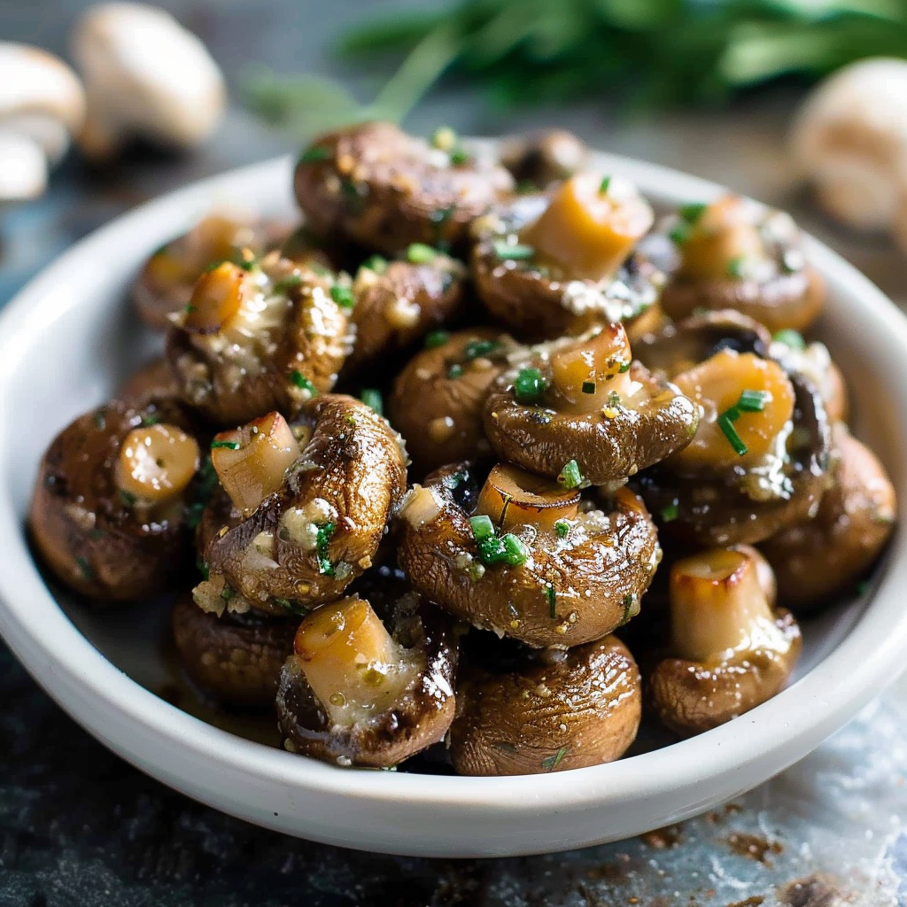 Recipe preparation for Sage Butter Roasted Mushroom Bake