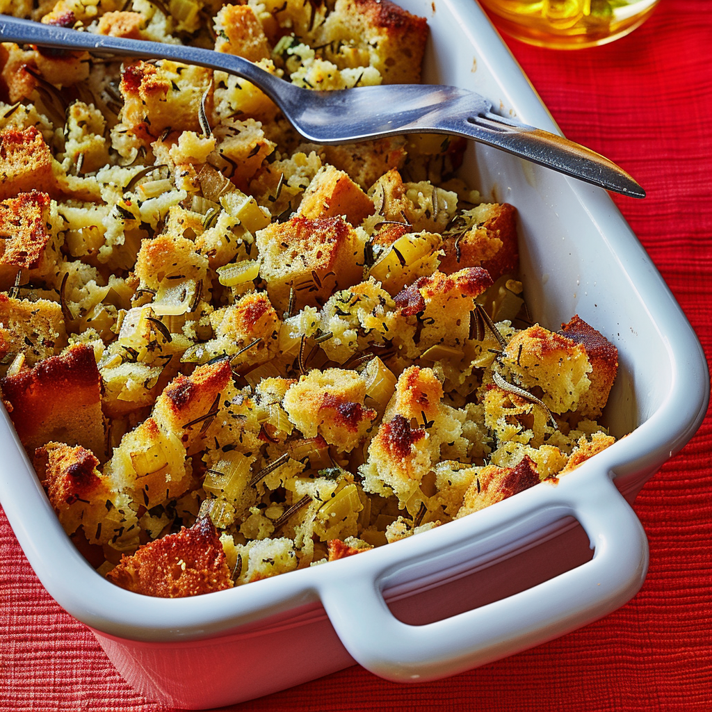 Recipe preparation for Rustic French Country Stuffing