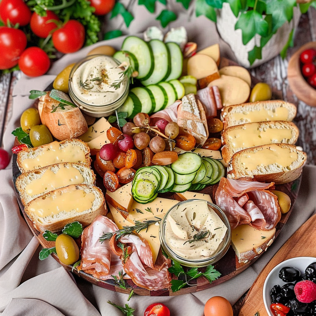 Recipe preparation for Ploughman’s Board