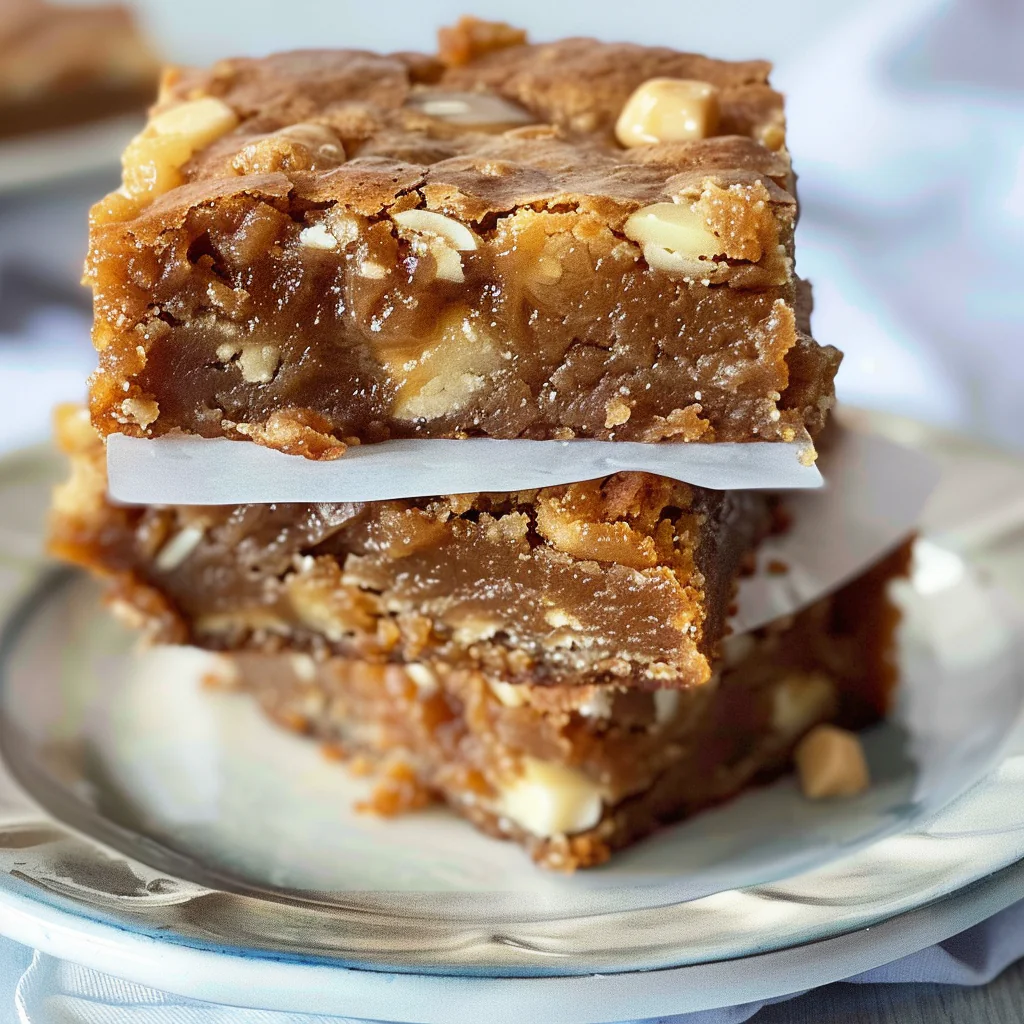 Recipe preparation for Brown Butter Blondies