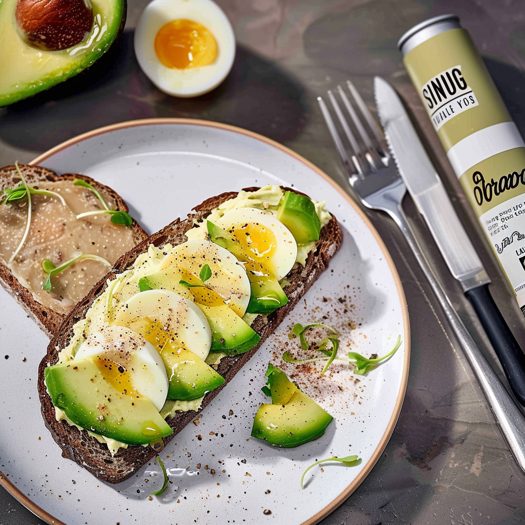 Recipe preparation for Avocado Tartine on Rye