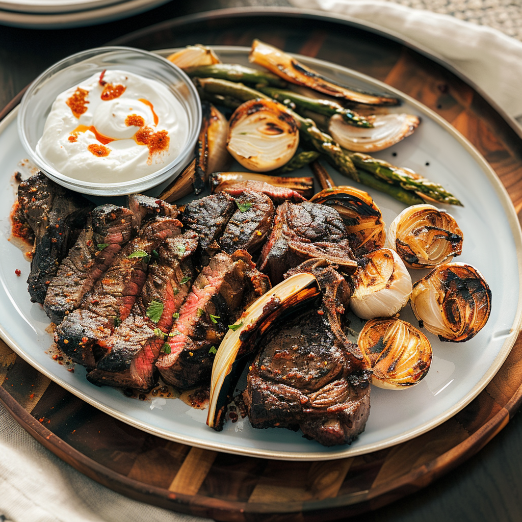 Recipe preparation for Suya-Spiced Ribeye