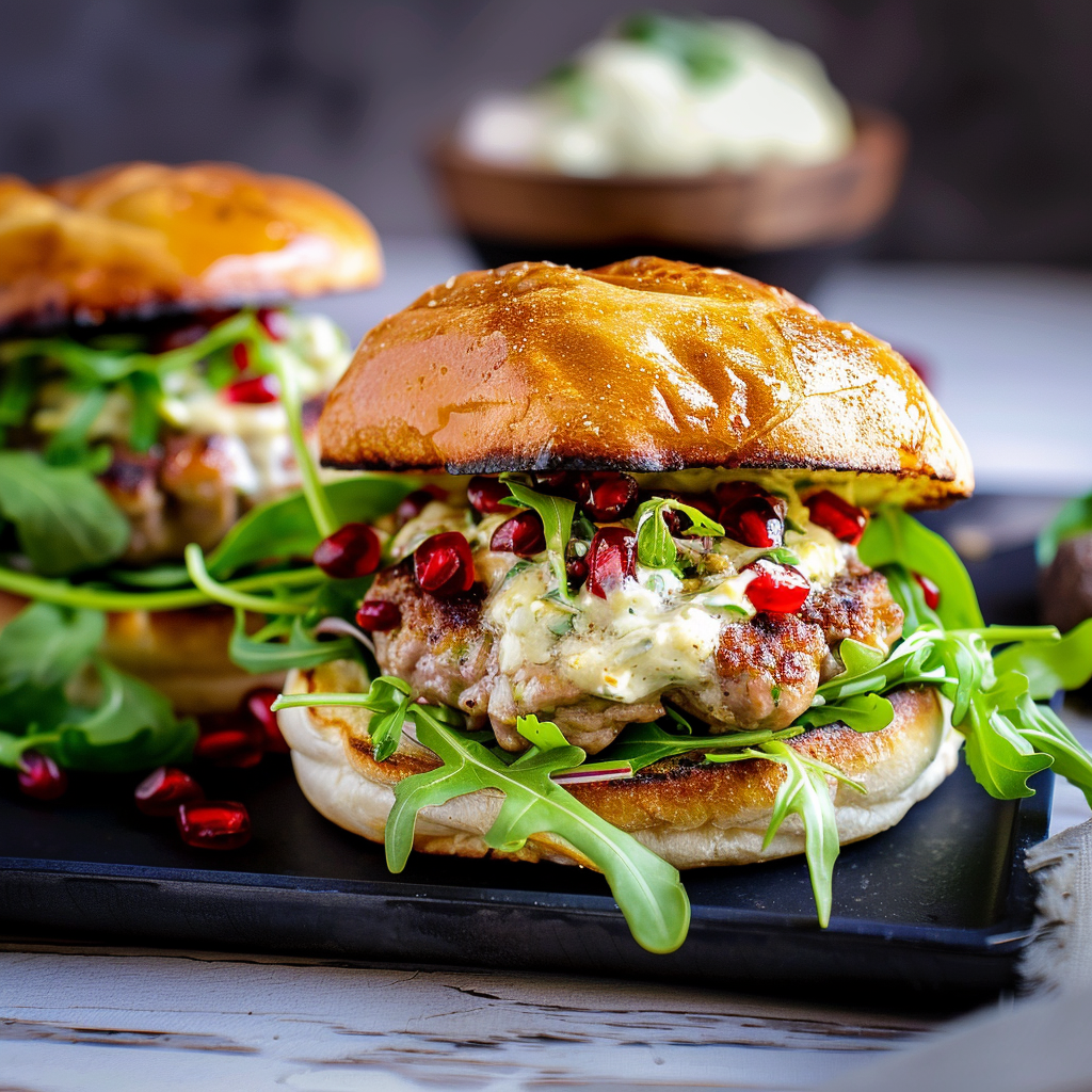 Recipe preparation for Eastern Lamb Sliders with Pomegranate