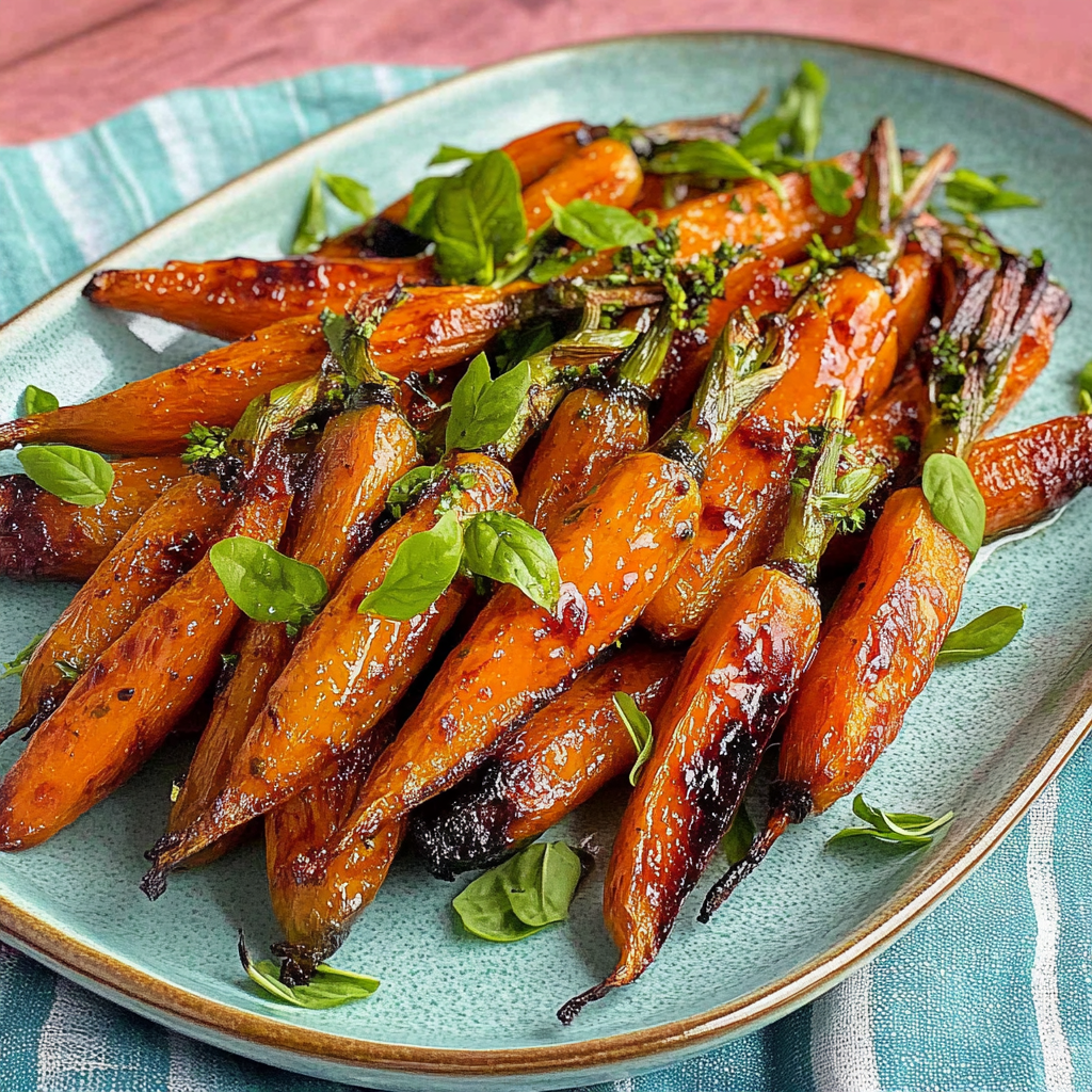 Recipe preparation for Kiwi-Glazed Roasted Carrots