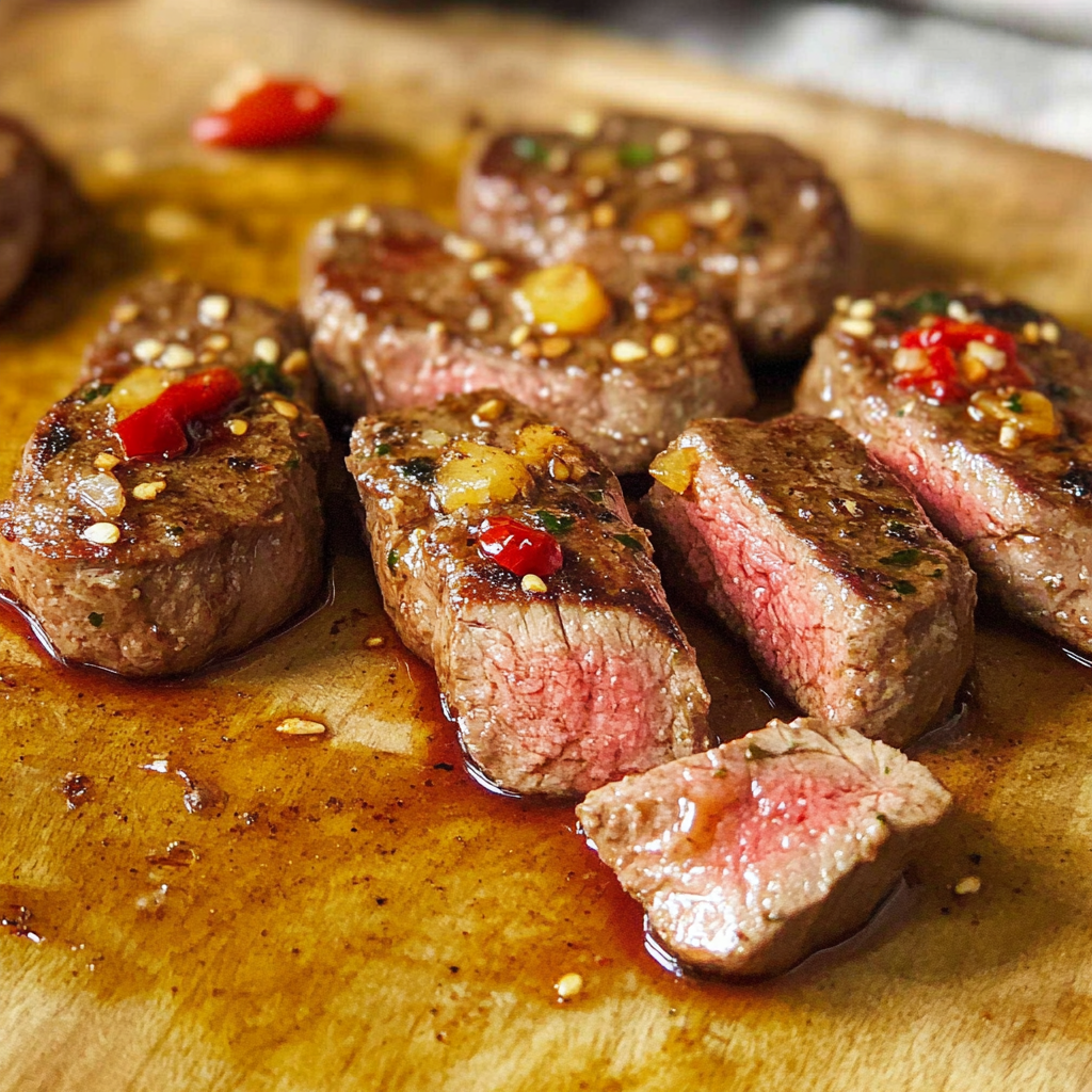 Recipe preparation for Kiwi-Marinated Venison Cutlets