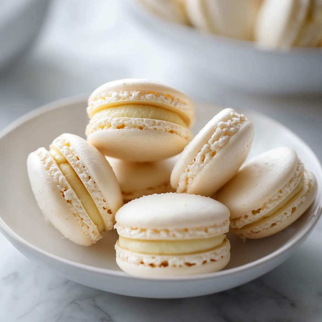 Recipe preparation for Coconut Macarons