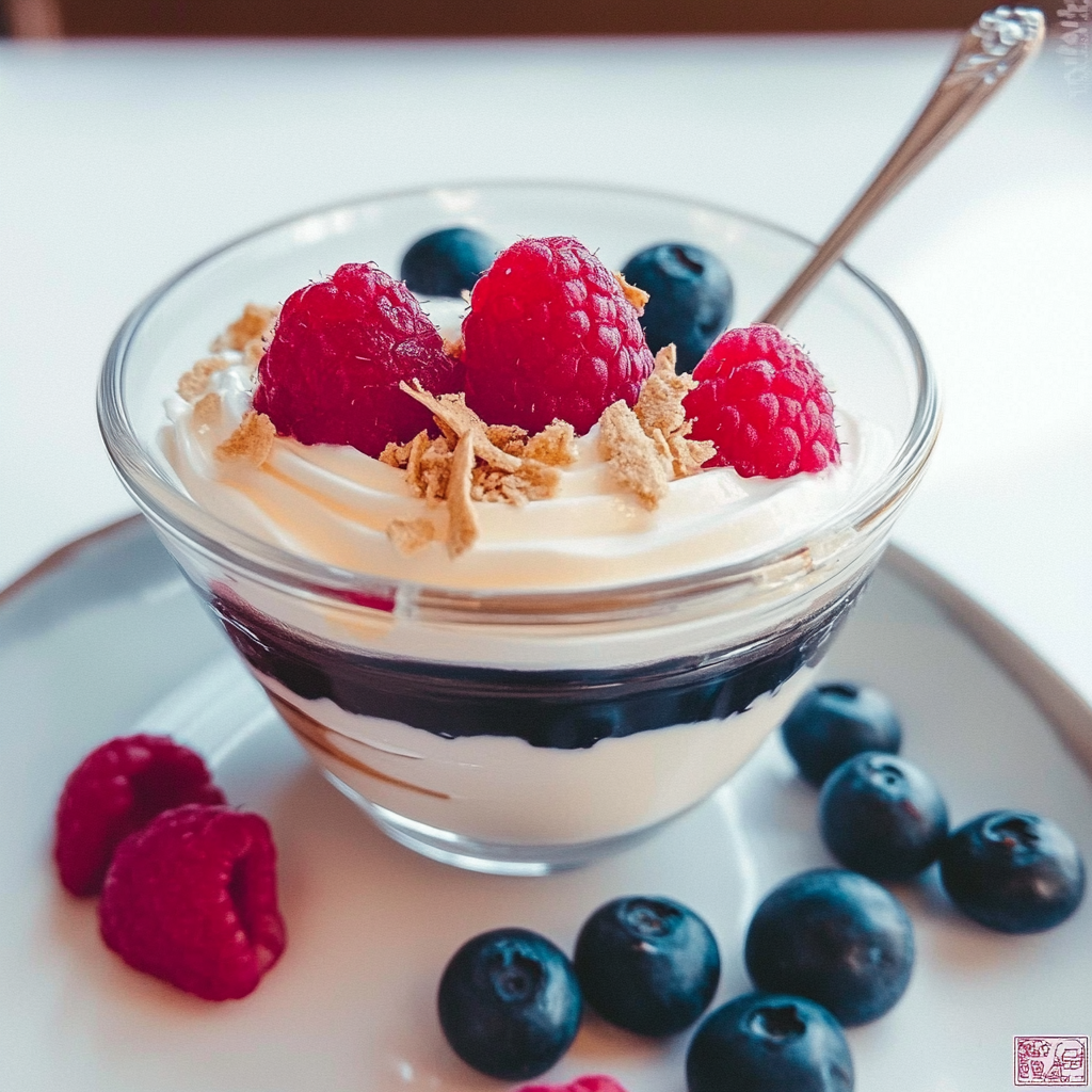 Recipe preparation for Soft-Whip Yogurt Parfait with Lychee