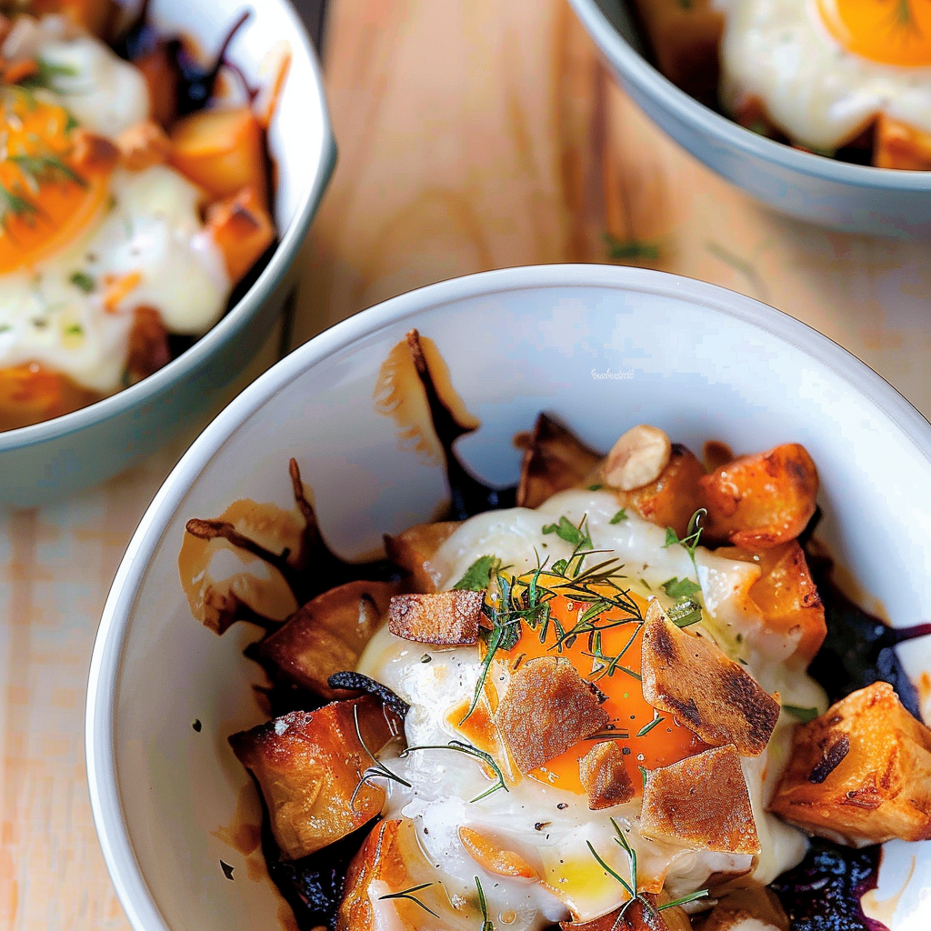 Recipe preparation for Caramelized Onion Potato Hash