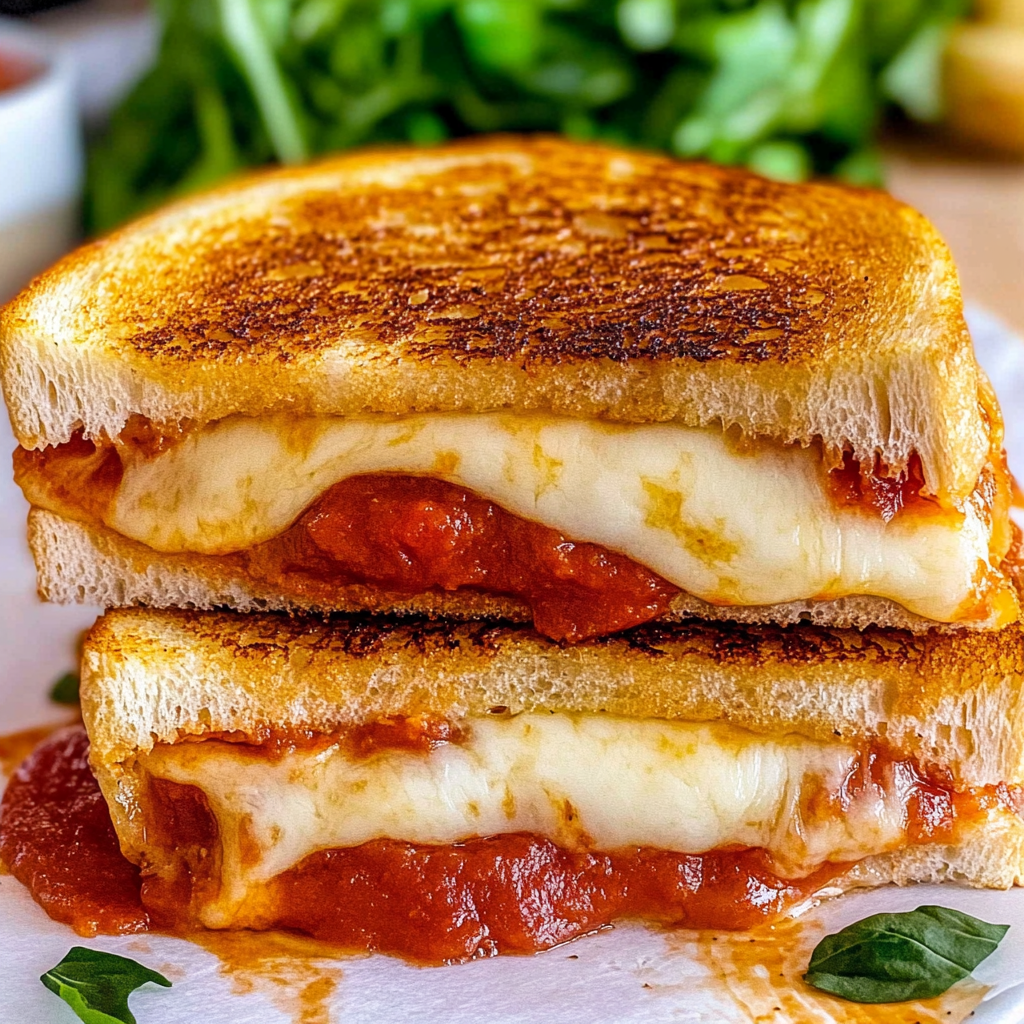 Recipe preparation for Grilled Pizza Sandwich