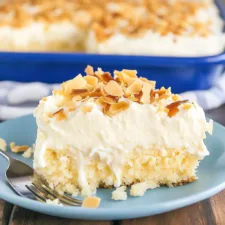 Coconut Cream Poke Cake